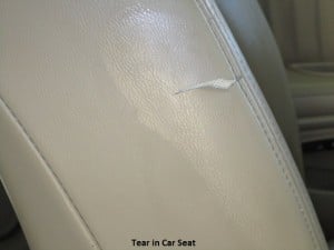 Tear in Leather Car Seat Repair, Union City, CA