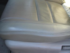 Leather car seat repair