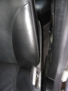 Leather kidney boltster