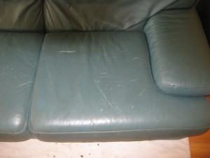 Tear in Leather Sofa, Oakland, CA