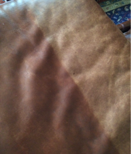 Condition a leather sofa. Half condition verses no conditioner