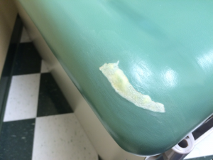Exam tables that were in need of repair, all 7 of them but they turned out great.