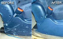 car seat and dash repair