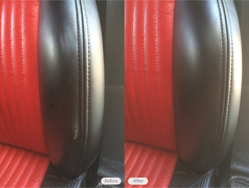 Photo Vinyl Car Seat Panel Repair Fibrenew Coastal San Go