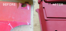 faded door panel restoration