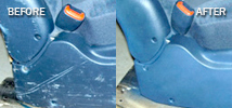 Plastic Vinyl Restoration cracked and scratched car vinyl plastic repairs