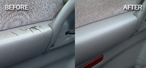 Cracked Vinyl Car Armrest Door Panel Restoration cracked car door armrest repairs