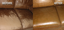 Worn Out Faded Leather Refurbishing damaged leather furniture repair