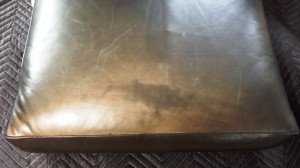 Faded Leather Cushions Redye