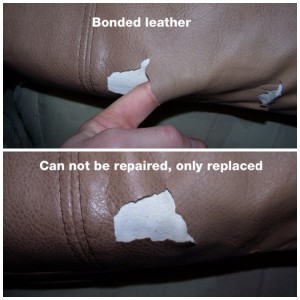 Bonded leather example