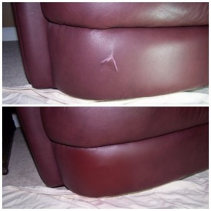 leather repair by Fibrenew Indianapolis West