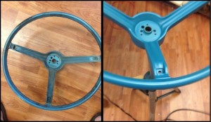 Steering wheel repair from a 1967 Camaro