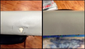 Physical Therapy table vinyl repair