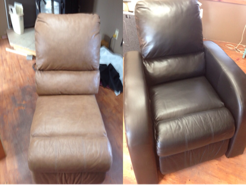 Creating a full recliner out of a section of a sectional