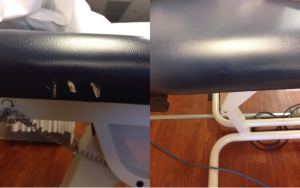 Exam table repair