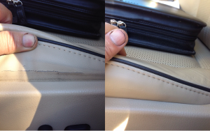 Auto seat side bolster repair