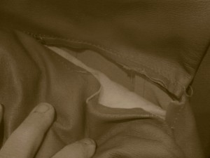 Seam separation on Leather Couch