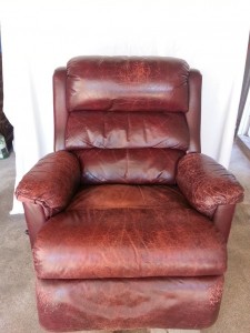 Leather Chair repair and colour change