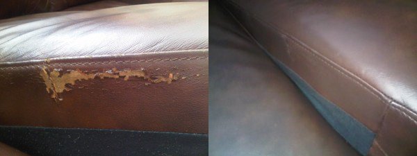 Photo Leather Sofa Cushion Flaking Dye Repair Fibrenew Oakville Leather Sofa Cushion Flaking Dye Repair