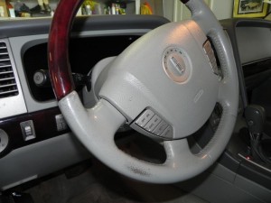 Leather Repair to Steering Wheel on Lincoln Aviator