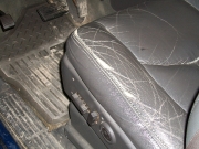 Leather car seats restored