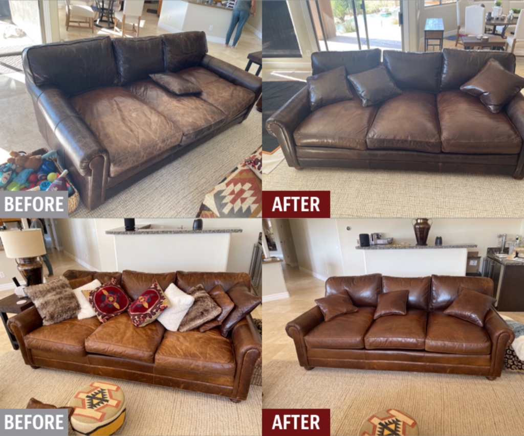 Sectional Sofa Restoration Leather Repair, Leather Furniture, Residential Furniture atelier