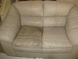 Buying used leather on sale couch