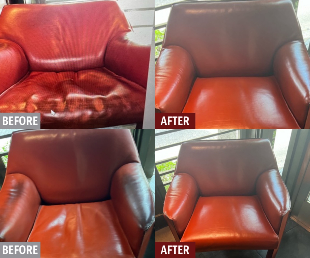 Leather, Plastic, Vinyl, Fabric & Upholstery Repair Results Fibrenew