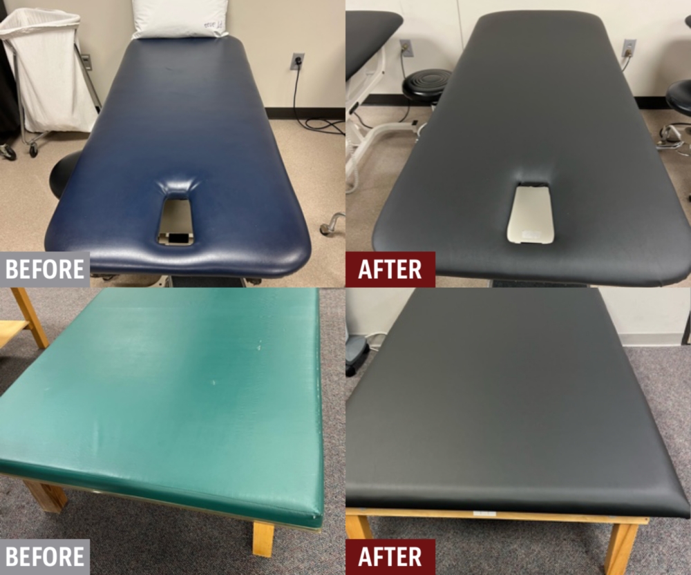 Medical & Dental Chairs & Tables Vinyl Repair Service Fibrenew New