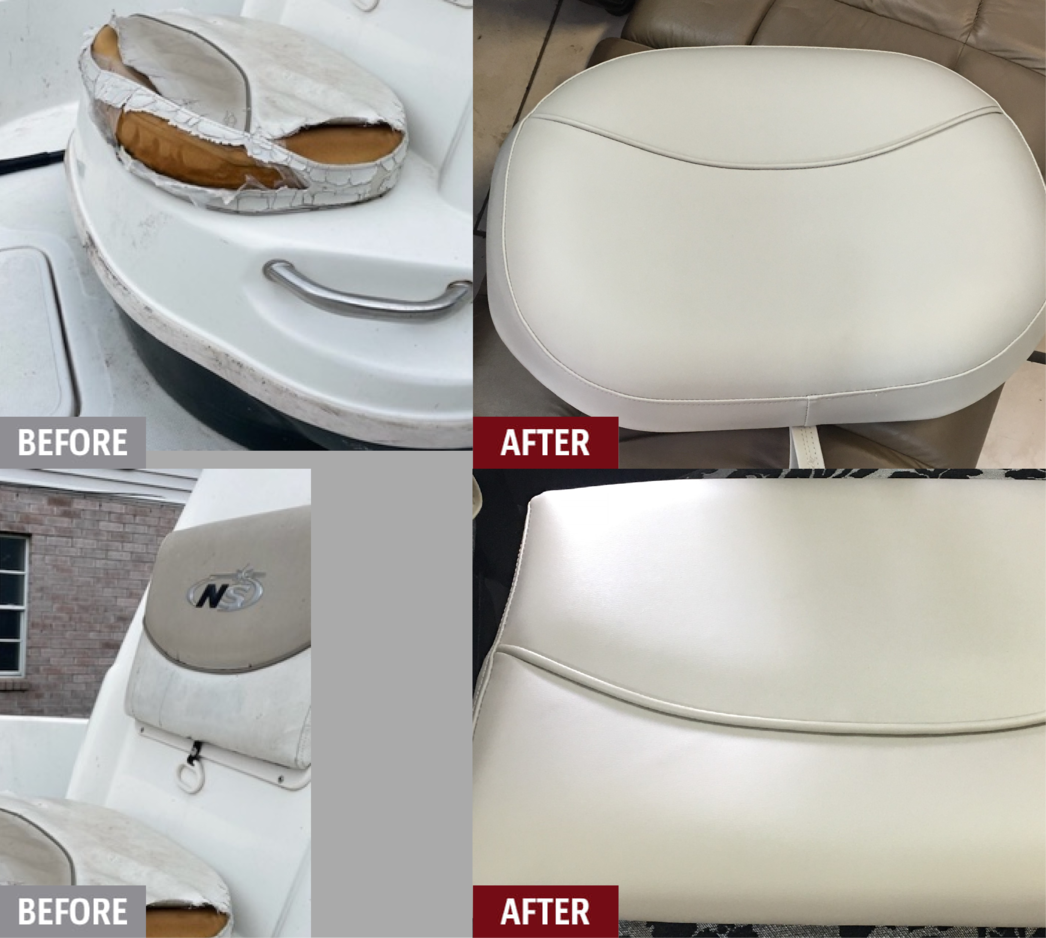Boat Seat Repair Plastic Molding Restoration Fibrenew Fibrenew