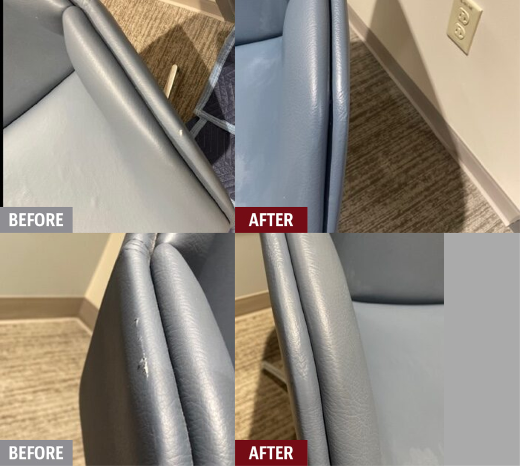 Medical & Dental Chairs & Tables Vinyl Repair Service Fibrenew New Orleans & Northshore
