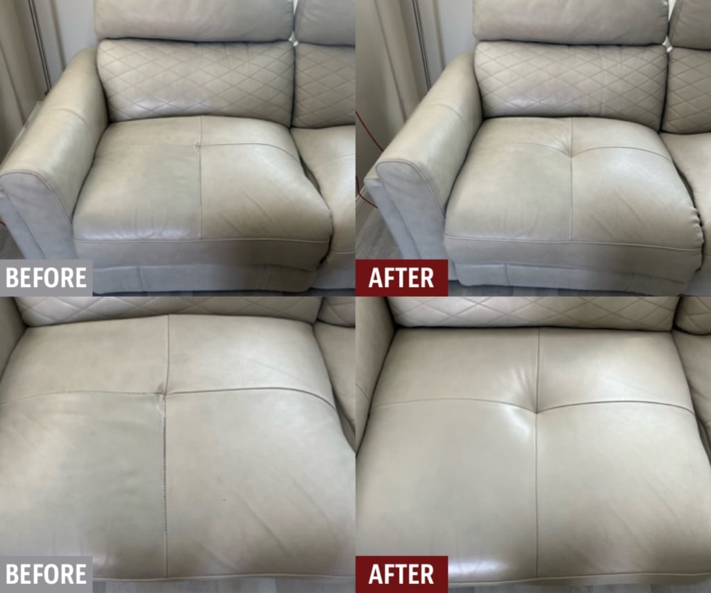 Easiest Way to Repair Your Leather Sofa/Couch！ 