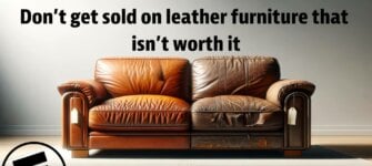 Used leather sectional near me discount