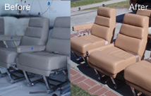 aircraft seats recovering