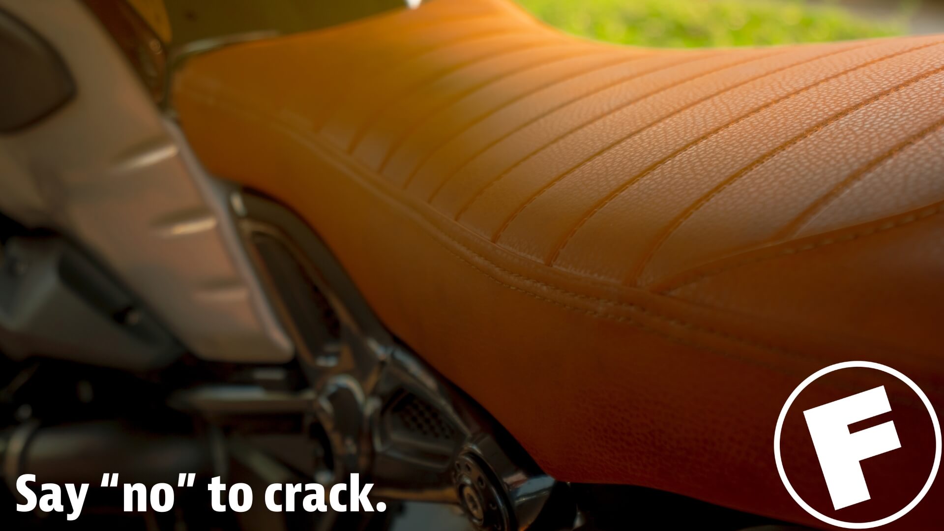 a beautiful, plush leather motorcycle seat