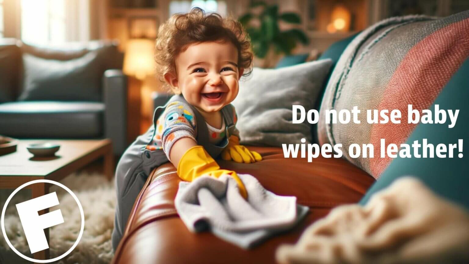 Do Not Use Baby Wipes on Leather Fibrenew International