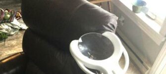 Magnifying An Issue! Leather Recliner Almost Burns House Down