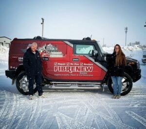 Janine and Drayson Tousignant of Fibrenew Brandon