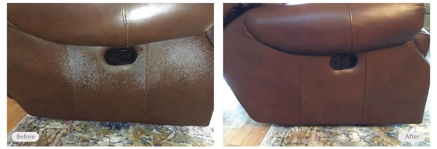 Pet owner's before-and-after photos reveal a gorgeous way to fix scratched-up  couches: 'This is brilliant