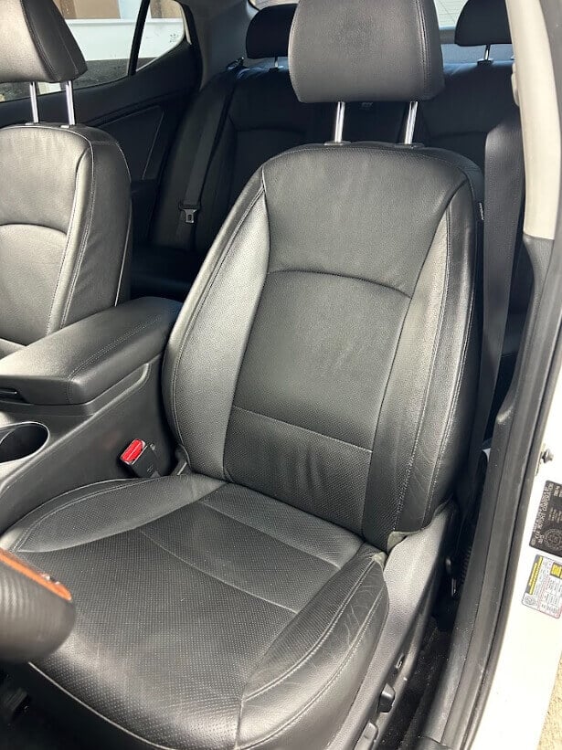 the leather car seats destined for a good cleaning