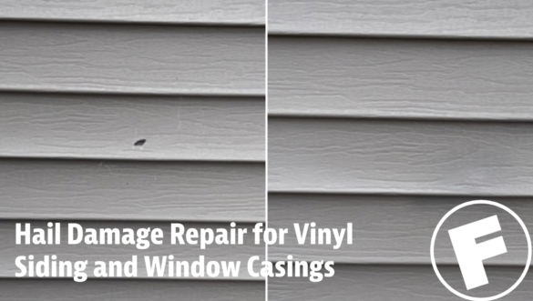 Professional Hail Damage Repair for Vinyl Siding and Window Casings