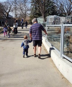 Barnhouse with his grandchild