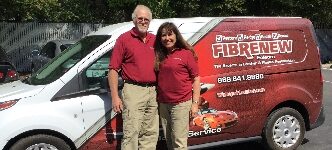 Husband and Wife Franchise Owners with Fibrenew