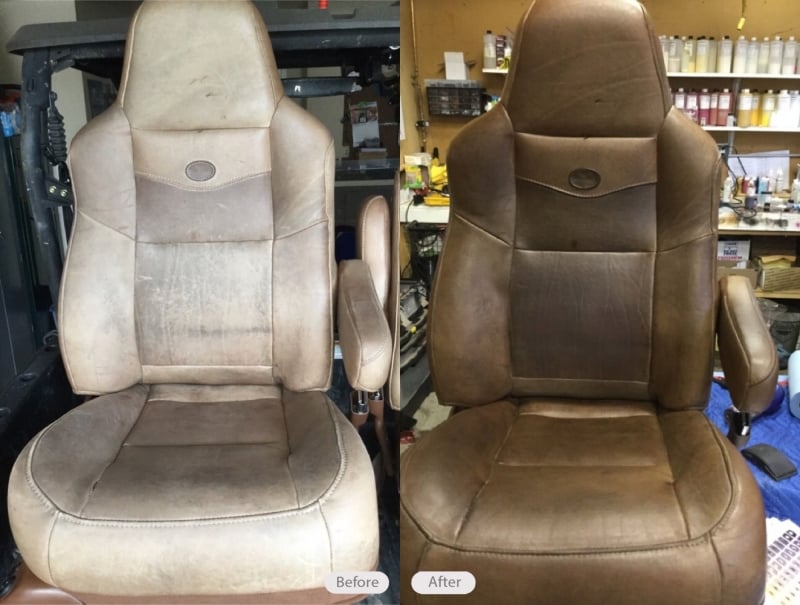 LEATHER, PLASTIC, VINYL, FABRIC & UPHOLSTERY REPAIR PHOTOS | Fibrenew
