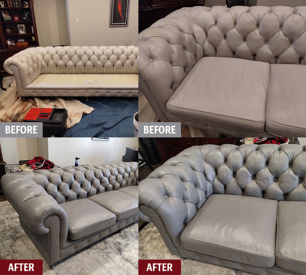 How to Recolor & Restore Tufted Leather Furniture