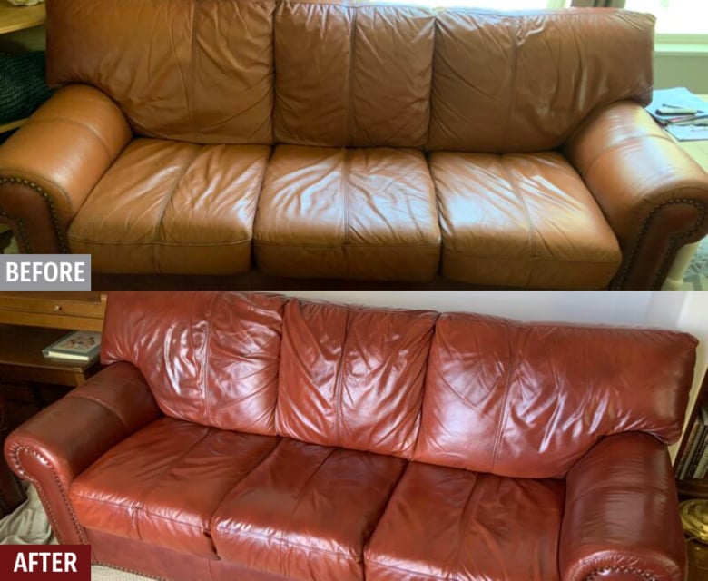 Leather Repair For Furniture Couches, How To Re Dye Faded Leather Furniture