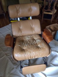 BEFORE: A real Eames has padded armrests, although these are very nice, too!