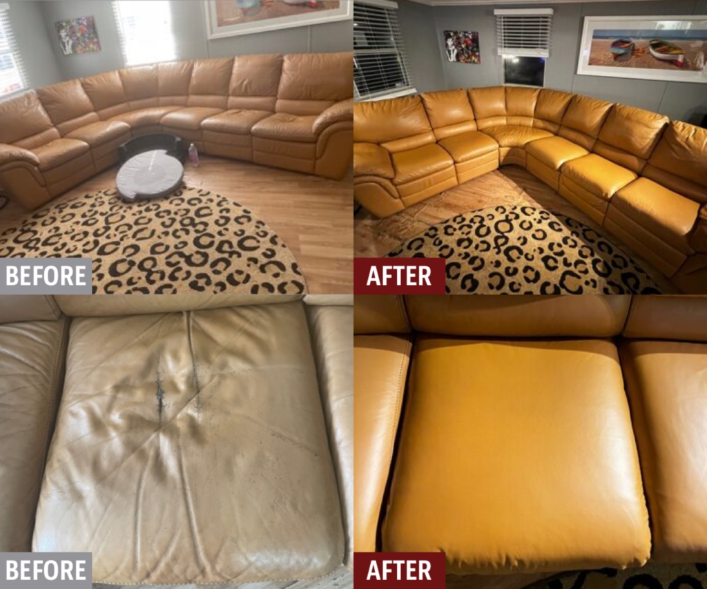 natuzzi leather restoration from