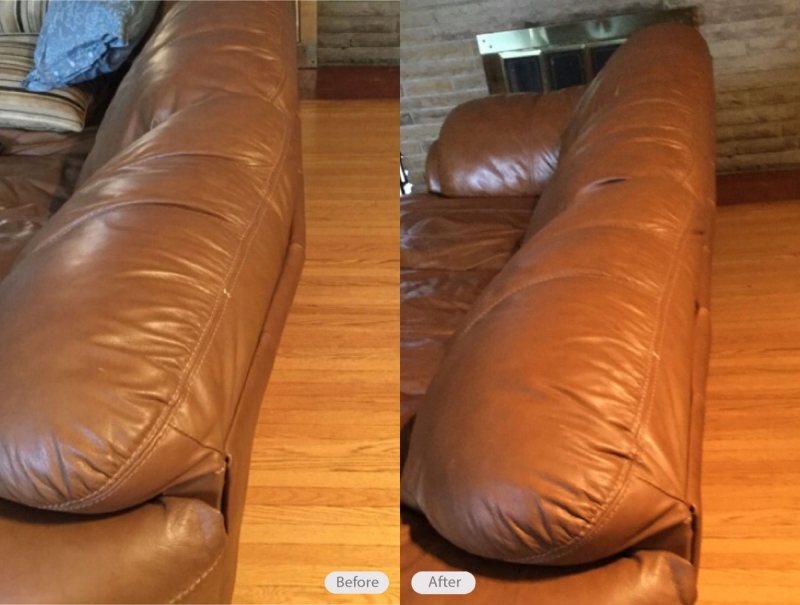 Photo Leather Sofa Broken Frame Fibrenew Port Perry