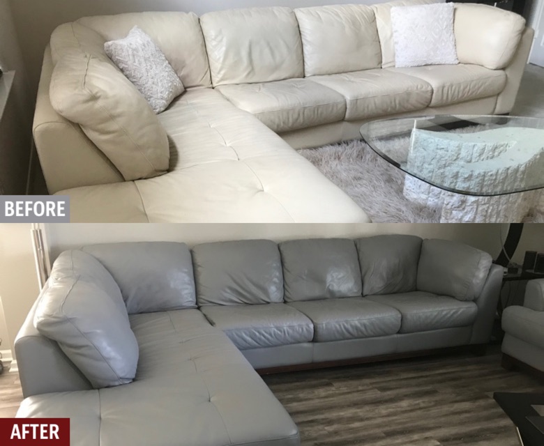 Leather Sofa Repair, Color Restoration